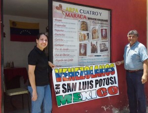 Zobeida Frederick y Carlos Minjerez, son activistas por el retorno de la democracia de Venezuela.