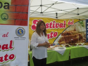 Presidenta de AHORA Huaral, Rosa Elena Balcázar Guevara.