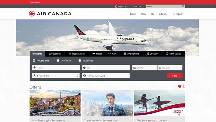 Air Canada utiliza Amadeus para impulsar su nueva experiencia global de compras y reservas