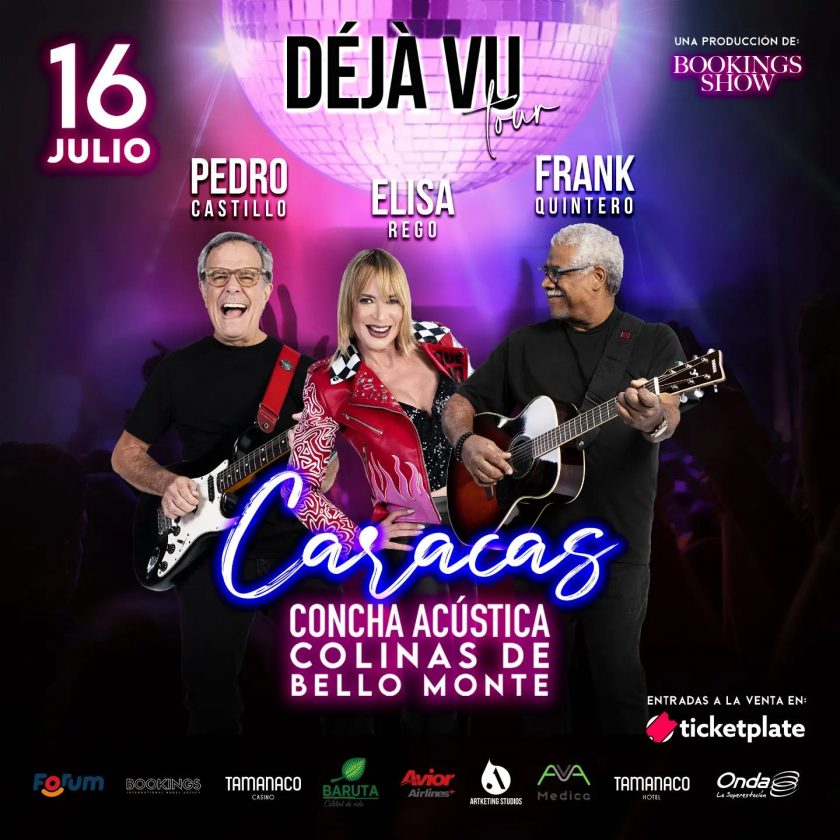 Déjà Vu Tour: Elisa Rego, Pedro Castillo y Frank Quintero están listos para cantarle a la nostalgia venezolana