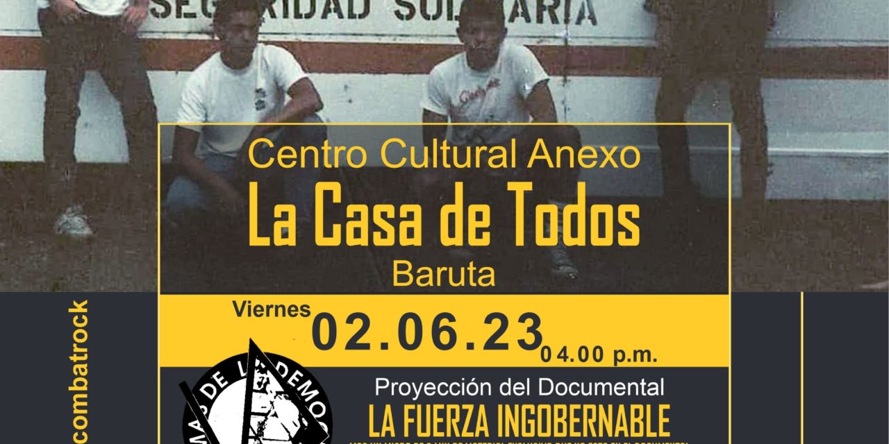 Banda Agente Extraño apoya presentación del documental «Víctimas la Fuerza Ingobernable»