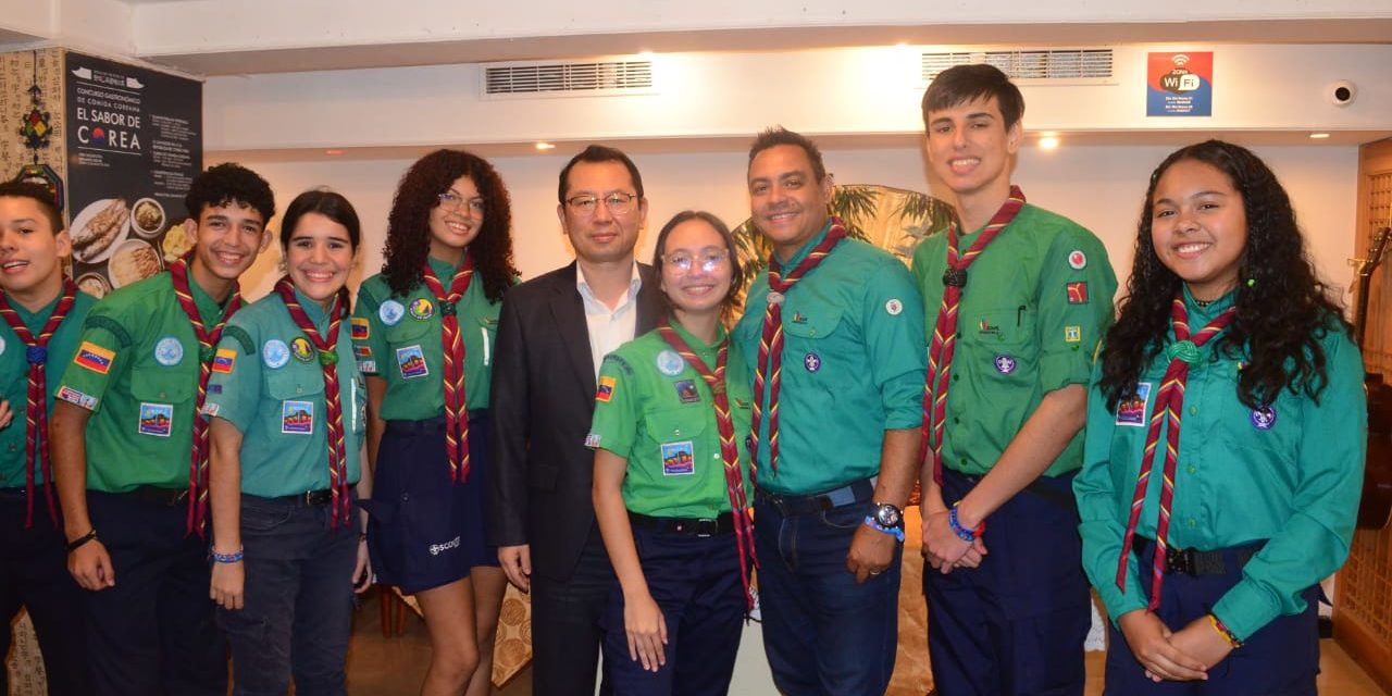 La Embajada de la República de Corea homenajeó a jóvenes scouts venezolanos