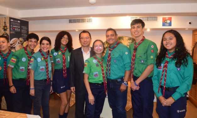 La Embajada de la República de Corea homenajeó a jóvenes scouts venezolanos