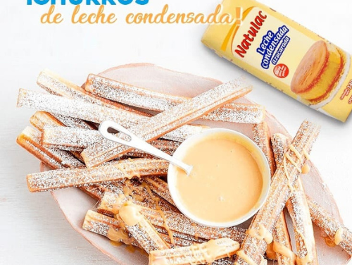 Se celebró el Día Mundial del Churro bañado con leche condensada Natulac
