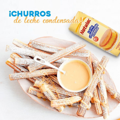 Se celebró el Día Mundial del Churro bañado con leche condensada Natulac