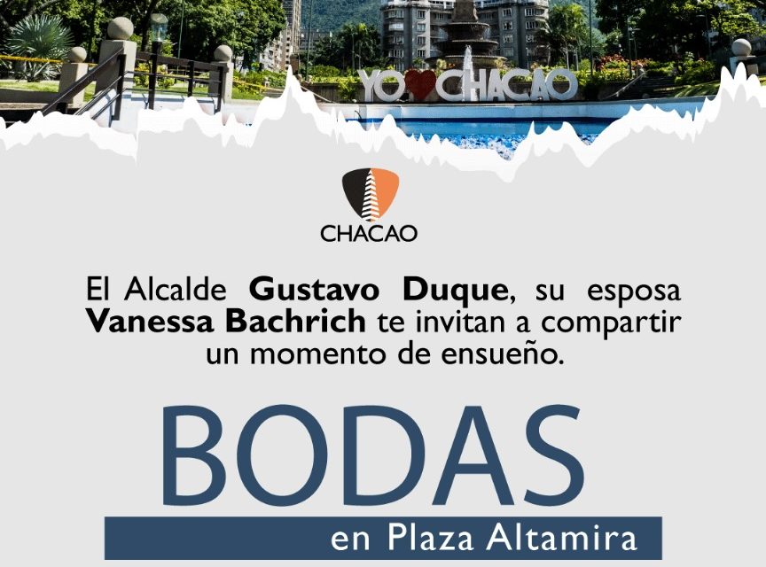 Chacao celebrará el Día del Amor y la Amistad con boda masiva en la Plaza Francia de Altamira