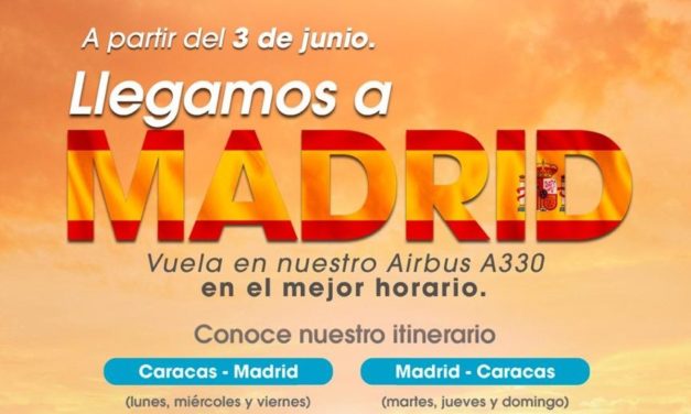 Laser Airlines inicia vuelos en la ruta Caracas-Madrid