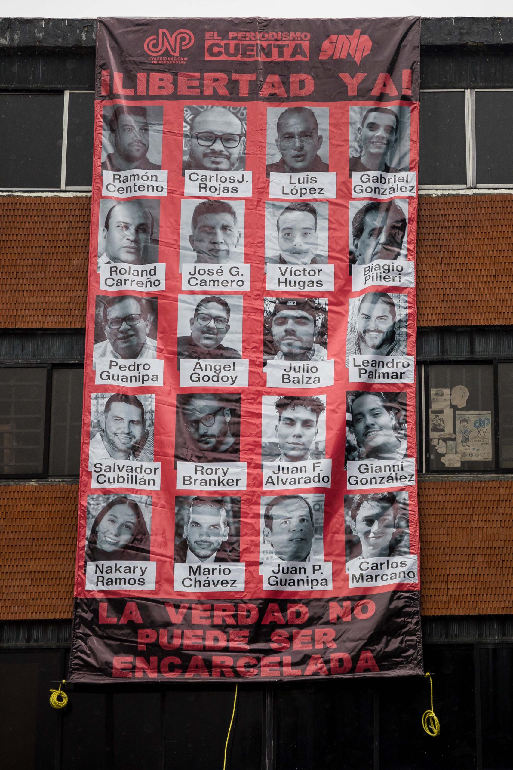 Exigieron libertad para los 20 periodistas detenidos en Venezuela