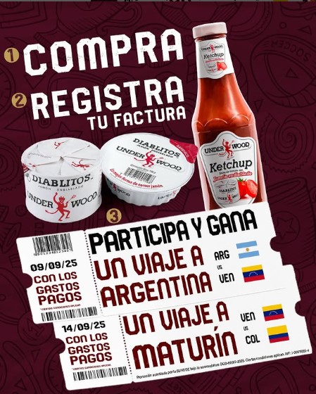Diablitos™ Underwood™ te lleva a ver jugar a La Vinotinto en Buenos Aires